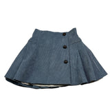 LA STUPENDERIA gonna tinta unita con bottoni in contrast Blu per Bambina TJGN42 BLU LA STUPENDERIA 