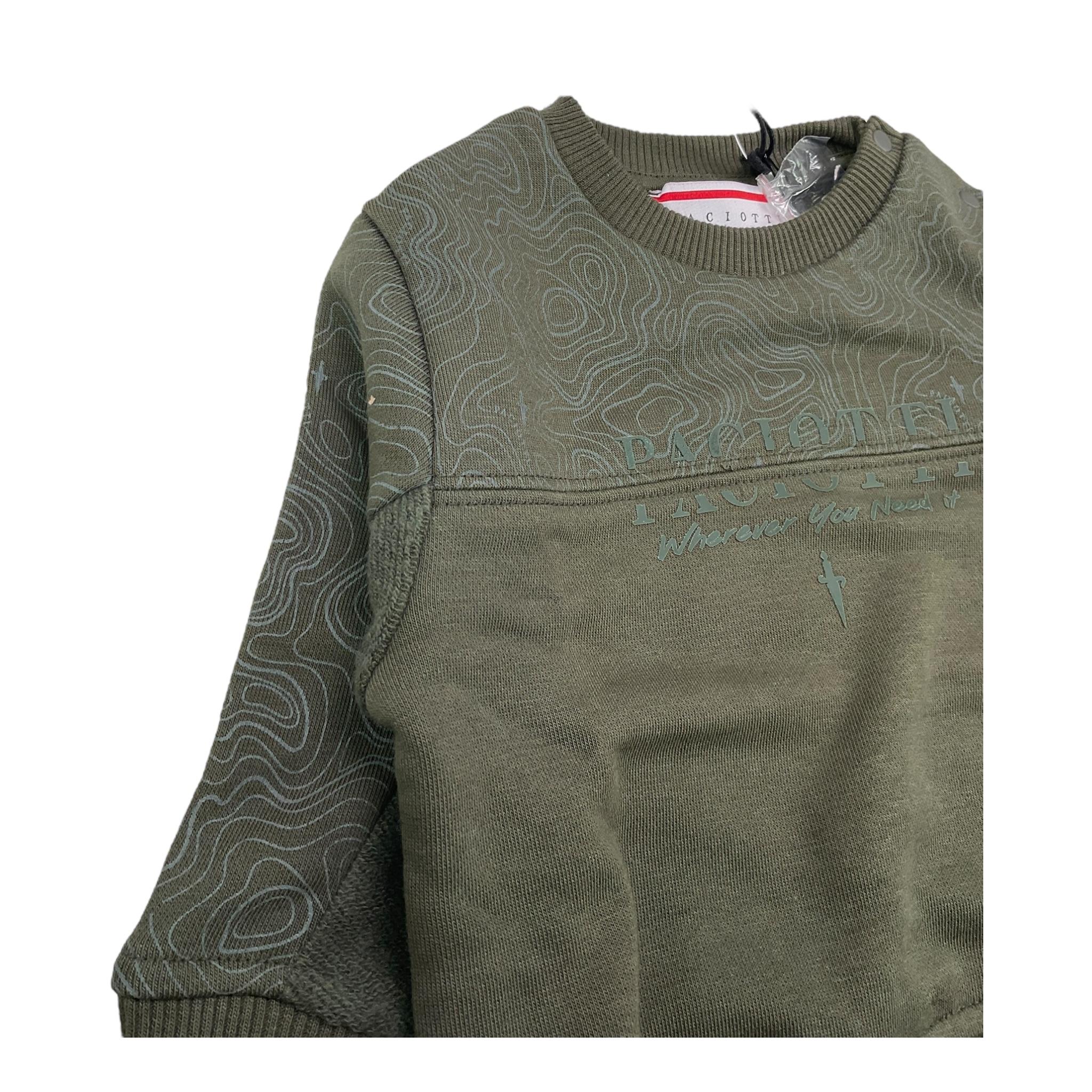 CESARE PACIOTTI completo 2 pezzi felpa-pantalone tinta unita Verde per Bambino MFP5354BBJX VERDE CESARE PACIOTTI 