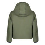 K-WAY giubbino reversibile bicolore con cappuccio Blu/verde per Bambino K71337WXXX BLU/VERDE K-WAY 