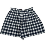 Max&Co. Short Tinta Unita con Fantasia Quadri per Bambina MX0127MX BIANCO/BLU MAX&Co. 
