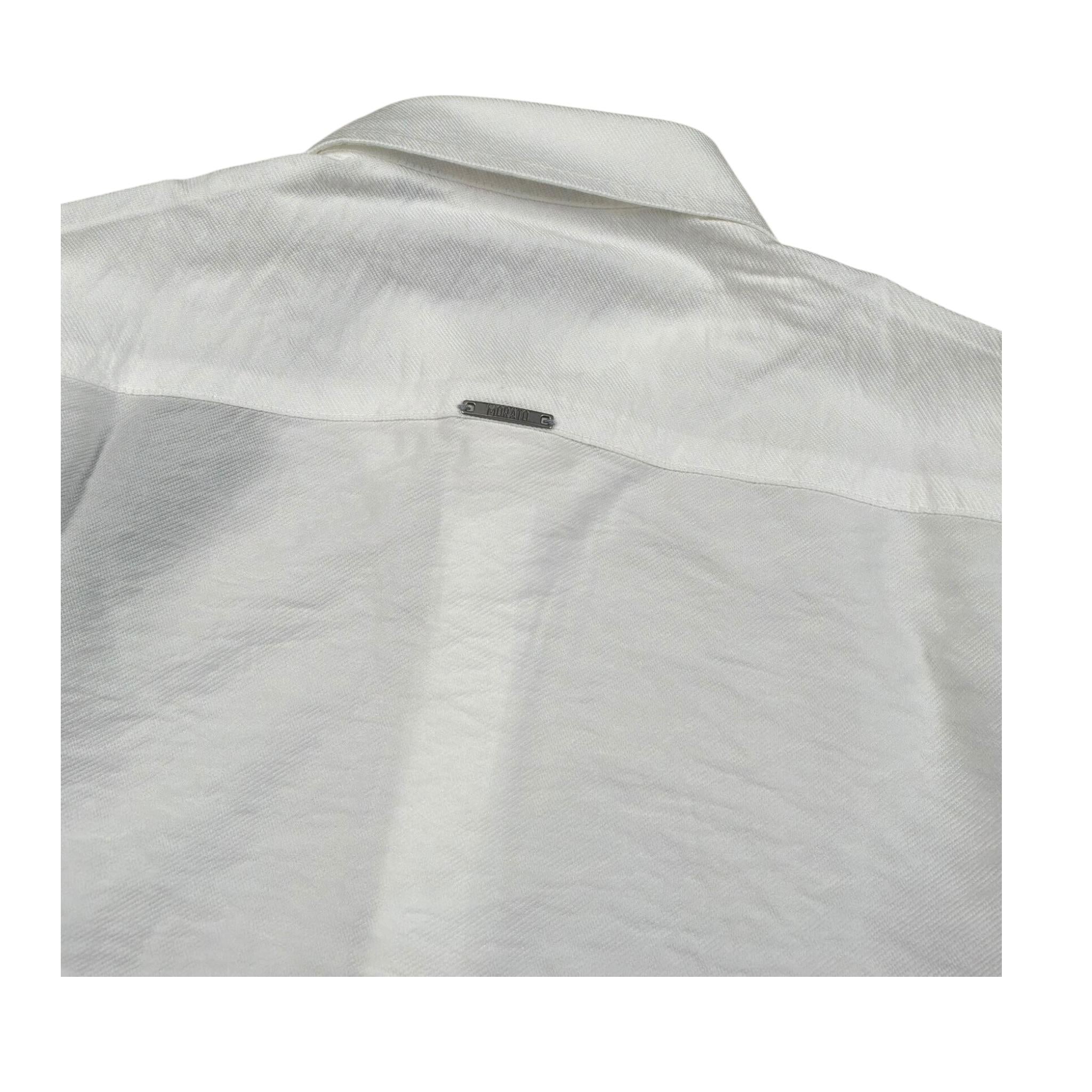 Antony Morato Camicia Tinta Unita Manica Lunga per Bambino MKSL00297X BIANCO ANTONY MORATO 