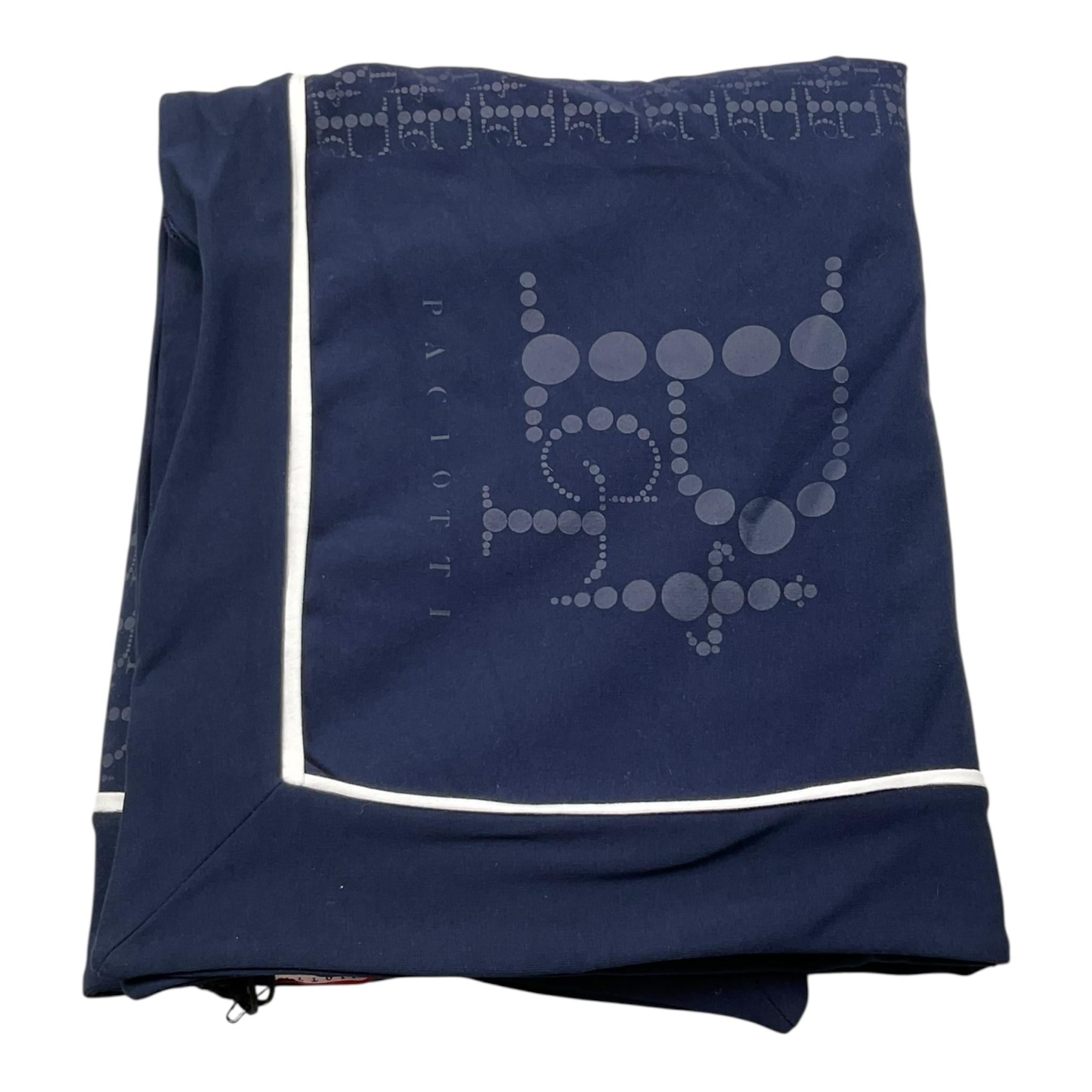 CESARE PACIOTTI coperta tinta unita con logo Blu per Neonato COP5302N BLU CESARE PACIOTTI 