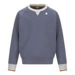 K-WAY felpa bicolore girocollo con logo Azzurro per Bambino K2131RW AZZURRO K-WAY 