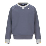 K-WAY felpa bicolore girocollo con logo Azzurro per Bambino K2131RW AZZURRO K-WAY 