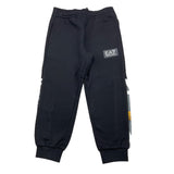 EMPORIO ARMANI pantalone tuta tinta unita con stampa Nero per Bambino 3DBP59 NERO EMPORIO ARMANI 