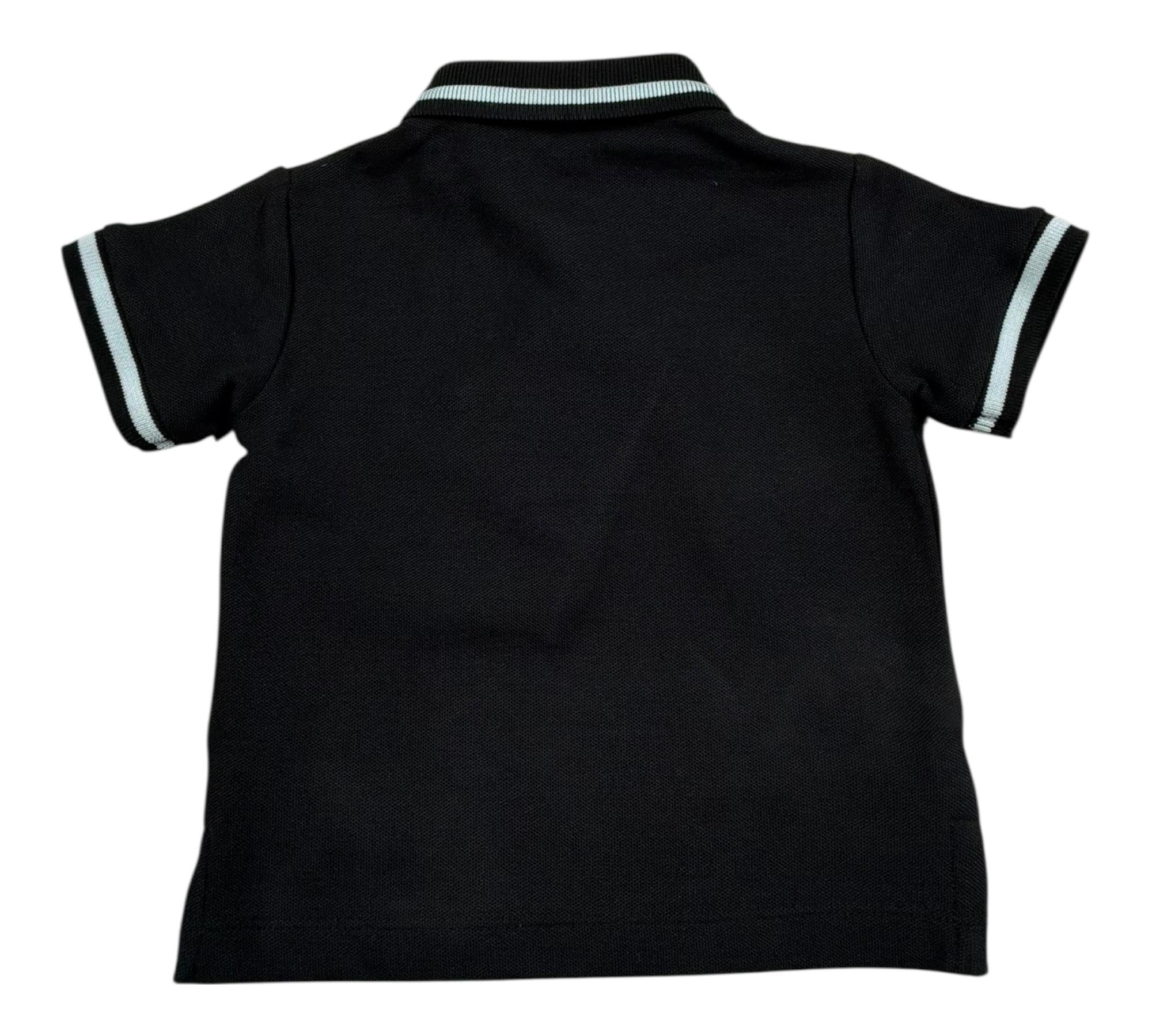 John Richmond Polo Mezza Manica Tinta Unita per Neonato RIP26010PO NERO JOHN RICHMOND 