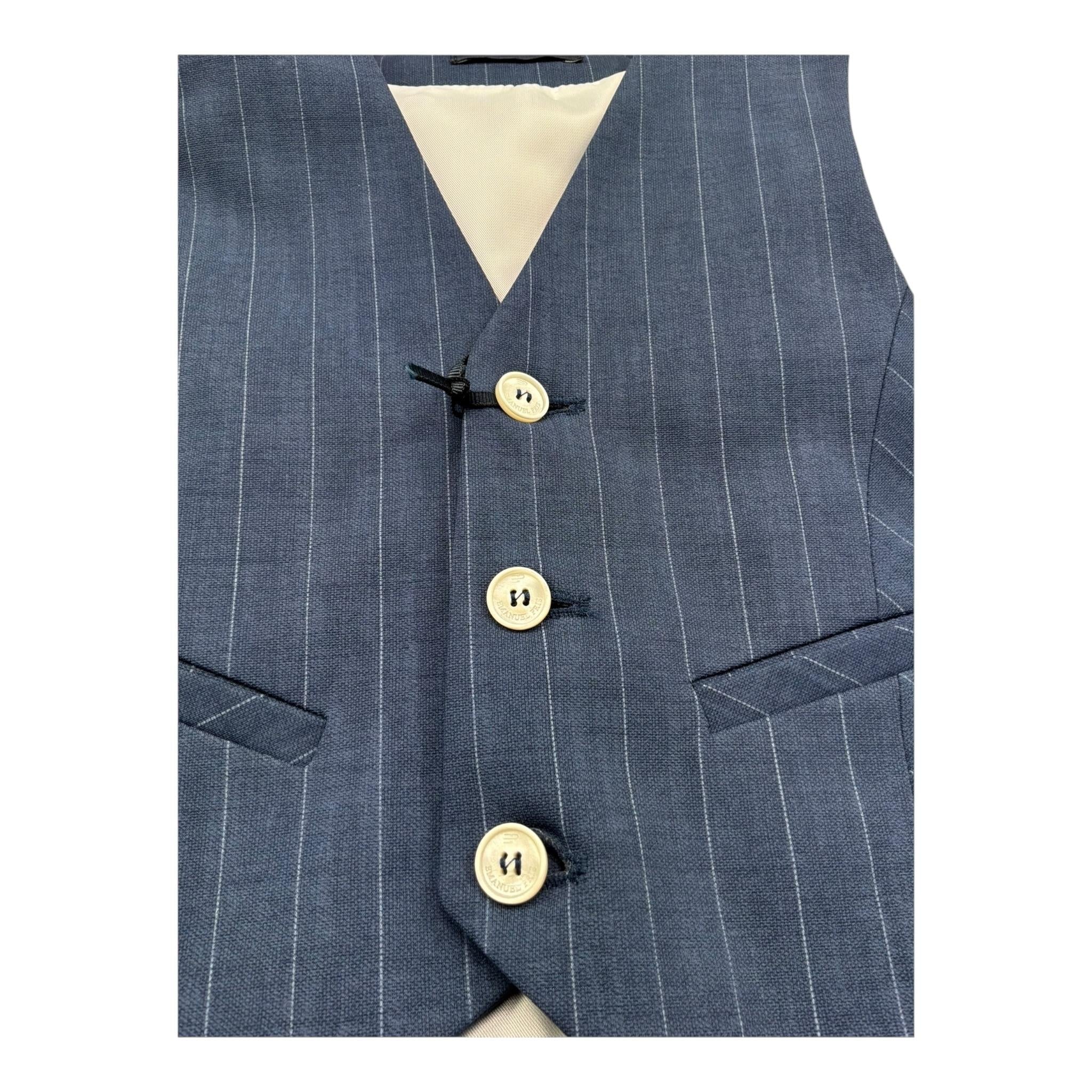 Emanuel Pris Gilet Tinta Unita per Bambino EPC2103B BLU EMANUEL PRIS 