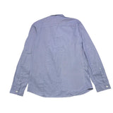 Dondup Camicia Tinta Unita con Fantasia A Righe per Bambino DMCA21 BLU DONDUP 