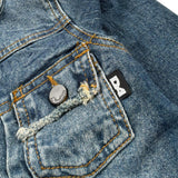 Daniele Alessandrini Giubbino In Denim Tinta Unita con Bottoni per Neonato 1295OD0894 BLU DANIELE ALESSANDRINI 