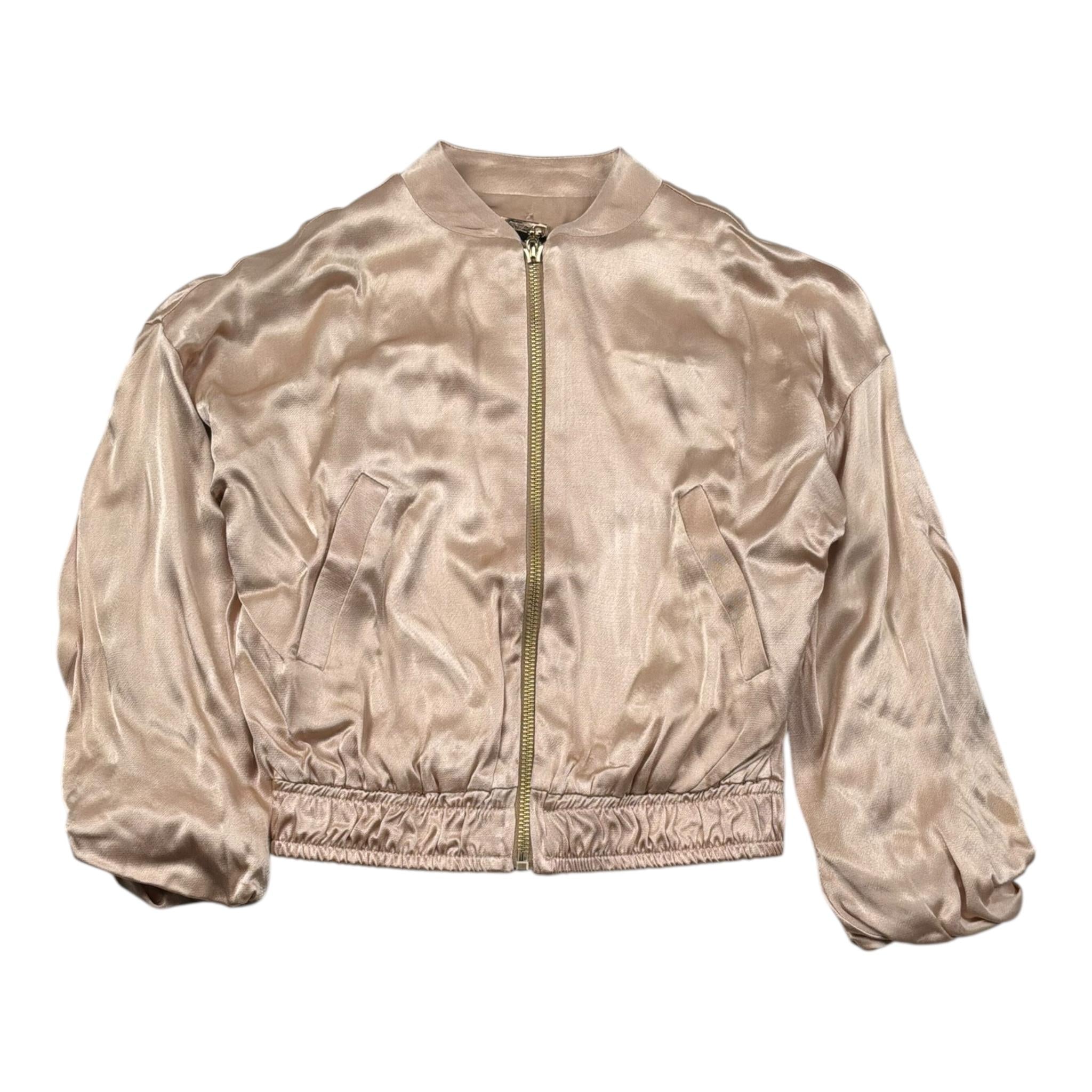 Relish Giubbino Tinta Unita con Zip per Bambina RGP2405055007 ORO RELISH 