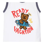 Guess Complet 2 Pezzi Canotta-Bermuda Bicolore per Neonato I2GG05K8HM3 BIANCO GUESS 