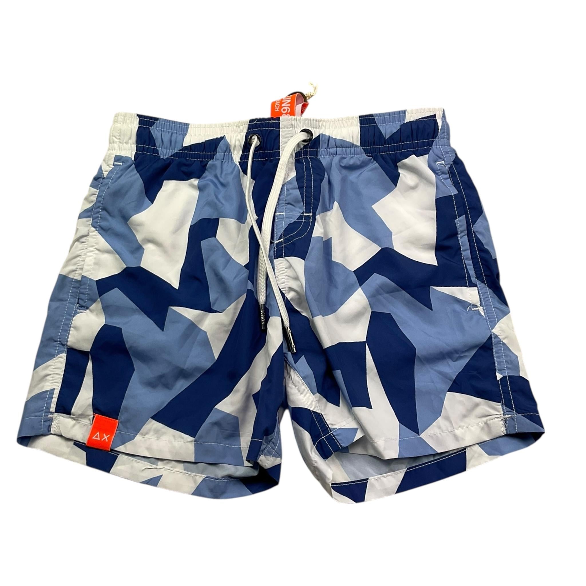 Sun68 Costume Modello Boxer Tinta Unita con Fantasia per Bambino H31302 BIANCO SUN68 