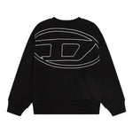 Diesel Felpa Chiusa Girocollo Tinta Unita con Logo per Bambino J02274 NERO DIESEL 
