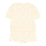 Elisabetta Franchi Completo 2 Pezzi T-Shirt-Bermuda In Filo per Neonata EGCM006 GIALLO ELISABETTA FRANCHI 