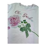 Monnalisa T-Shirt Girocollo Tinta Unita con Stampa Rose per Bambina MNTHS ROSA MONNALISA 