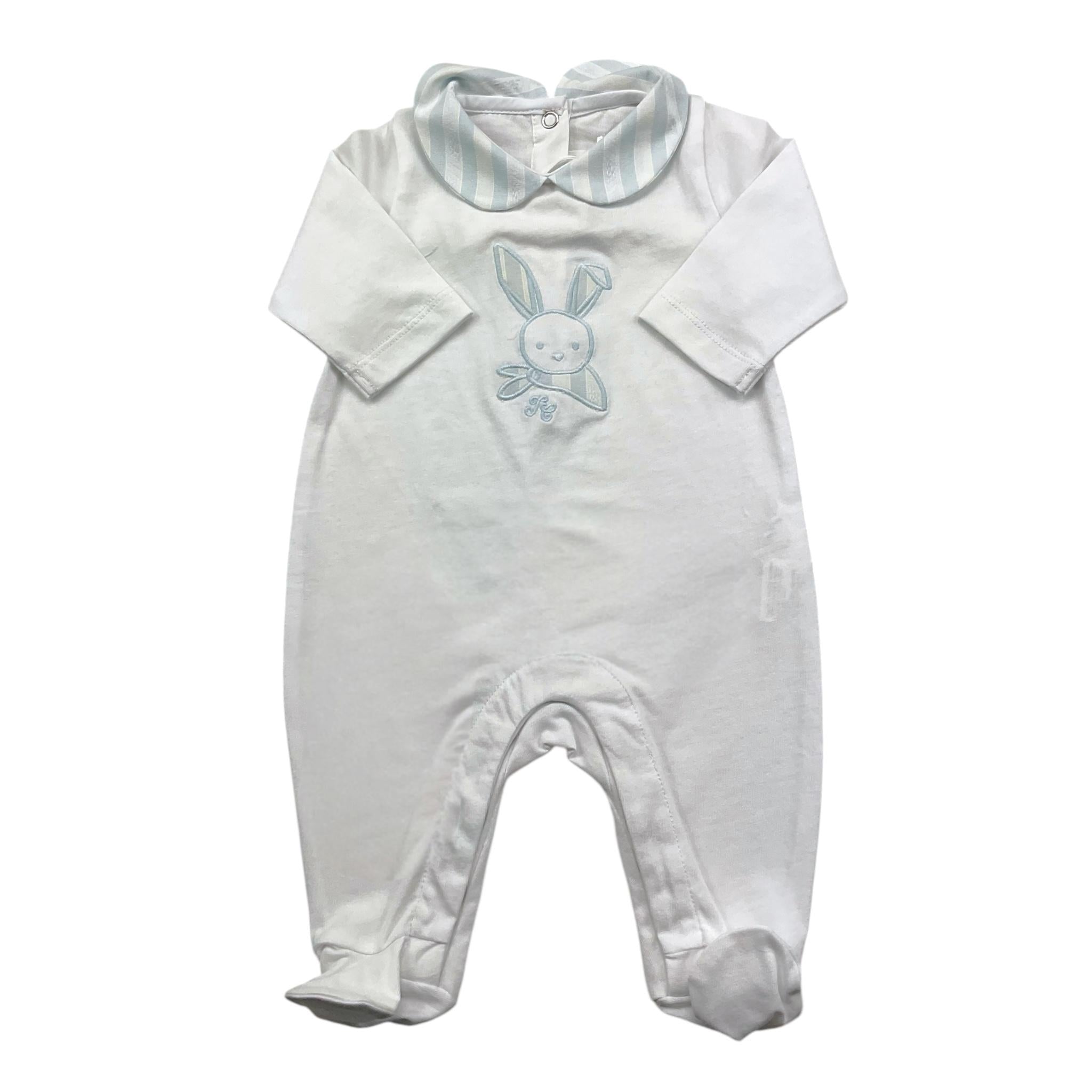 TARTINE ET CHOCOLAT tutina tinta unita con stampa Bianco per Neonato TY99010 BIANCO TARTINE ET CHOCOLAT 