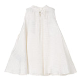 Balmain Abito Giromanica Tinta Unita per Bambina BW1D62 PANNA BALMAIN 