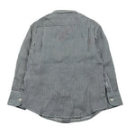 Saint Barth Camicia Manica Lunga Fantasia A Righe per Bambino AGN000101183J BLU SAINT BARTH 