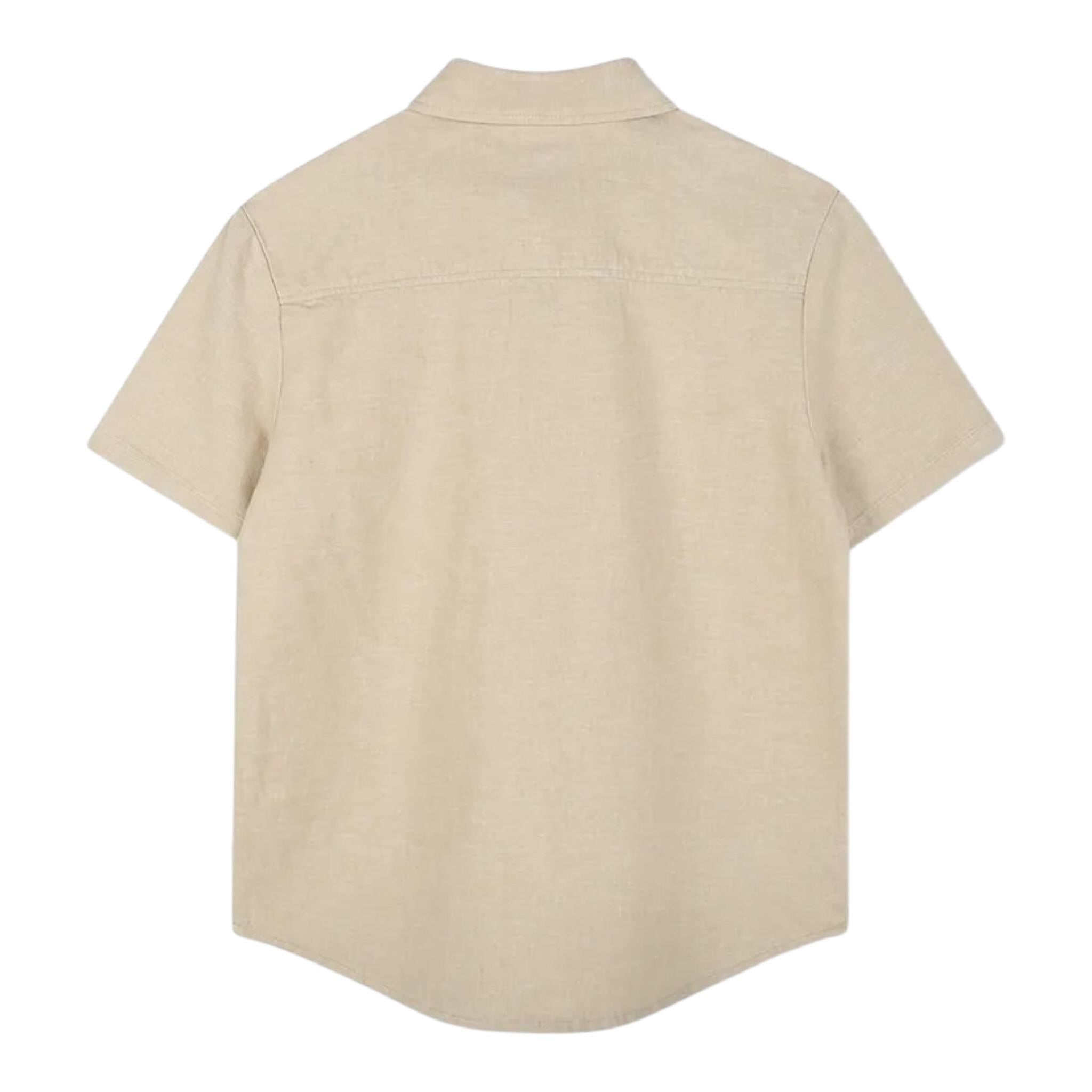Boss Camicia Mezza Manica Tinta Unita per Bambino J52008X BEIGE BOSS 