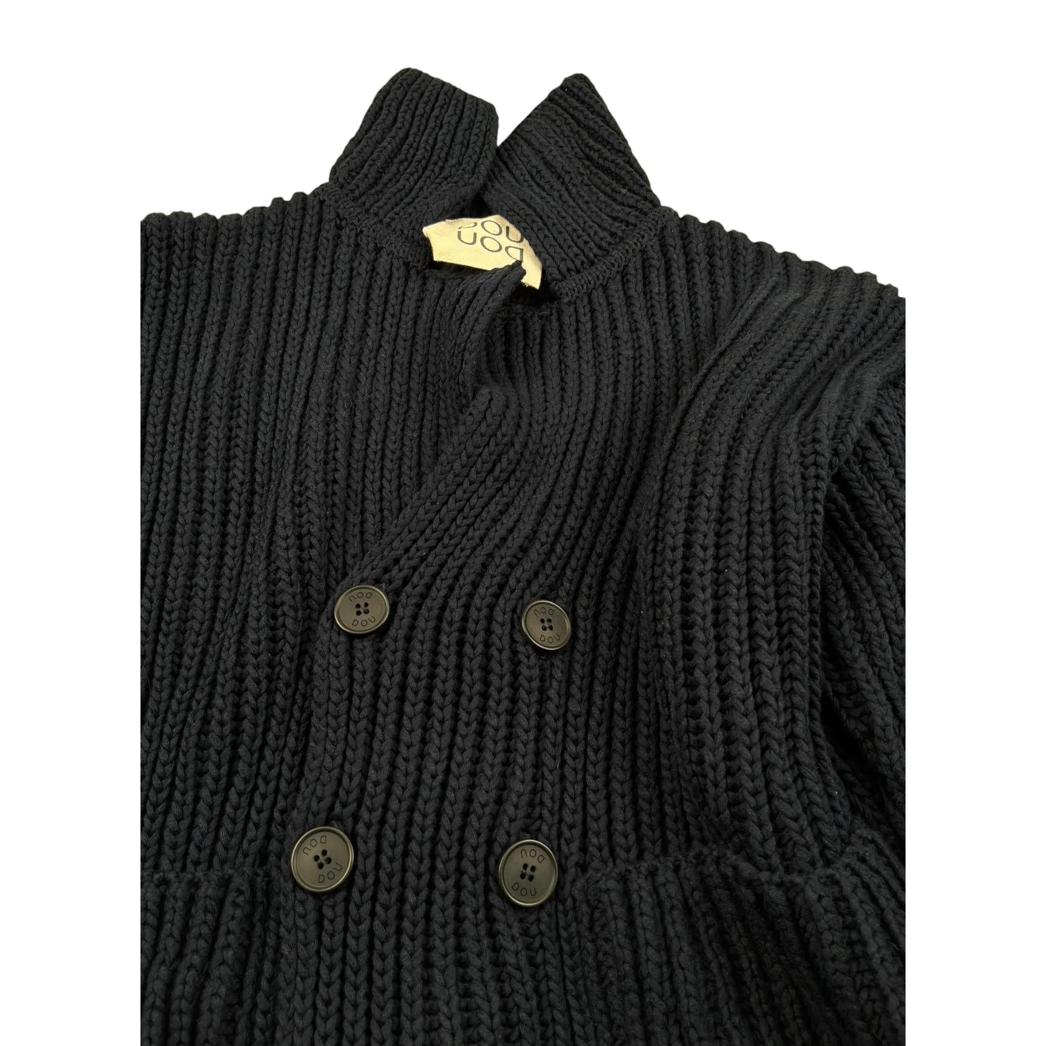 Dou Dou Cardigan Tinta Unita con Bottoni per Bambina DW9P00X BLU DOU DOU 