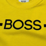 Boss T-Shirt Girocollo Tinta Unita con Stampa per Neonato J05831 GIALLO BOSS 