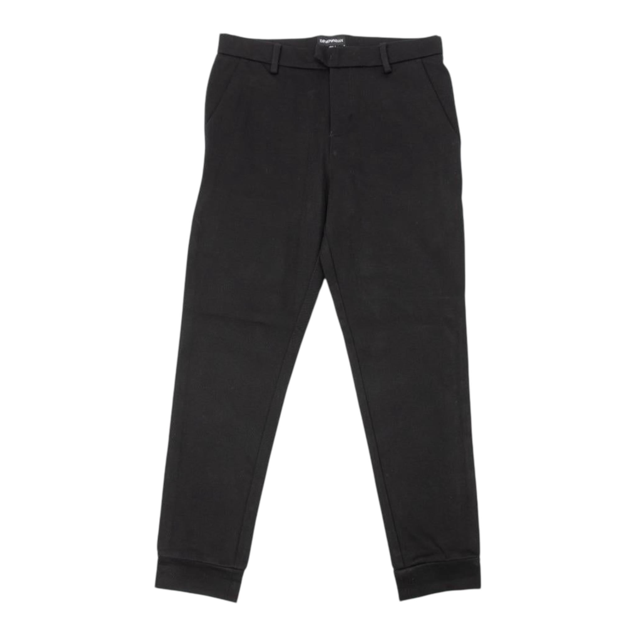 EMPORIO ARMANI pantalone tinta unita con bottoni Nero per Bambino 6G4PJ6 NERO EMPORIO ARMANI 