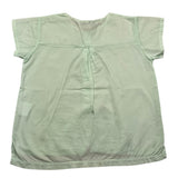 Zero Ampere Camicia Mezza Manica Fanasia A Righe Verde Acqua Per Bambino