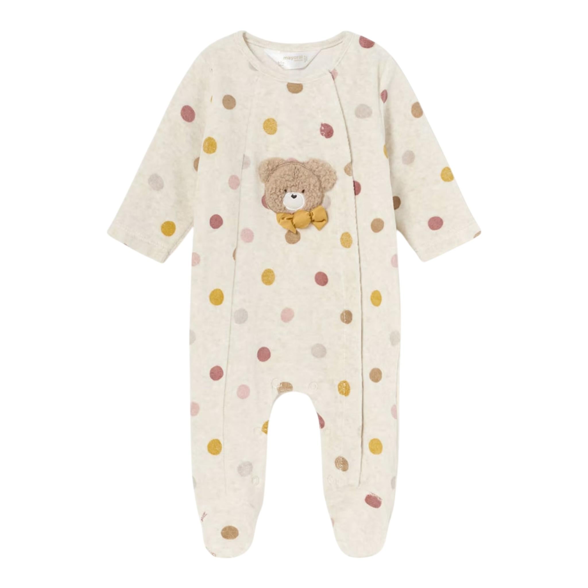 MAYORAL tutina manica lunga in ciniglia Beige per Neonato 2779 BEIGE MAYORAL 