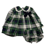 VALENTINA BEBES set abito manica lunga con culotte Blu per Neonata KAX215 BLU VALENTINA BEBES 