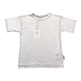 Berna T-Shirt Girocollo Tinta Unita Con Stampa In Contrasto Bianco Per Bambino