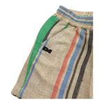 Daniele Alessandrini Bermuda Tinta Unita con Fantasia A Righe per Bambino 1296S00301J BEIGE DANIELE ALESSANDRINI 