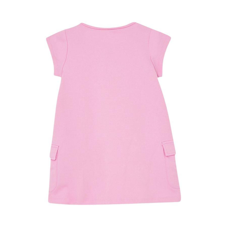 Liu Jo Abito Mezza Manica Tinta Unita con Logo per Bambina KA5017 ROSA LIU JO 