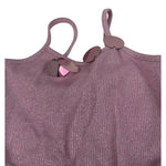 Please Tuta Intera Tinta Unita con Bretelle per Bambina TC07310G73 ROSA PLEASE 
