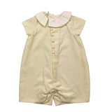 LA STUPENDERIA pagliaccetto tinta unita con colletto Panna per Neonato CBPG41V02 PANNA LA STUPENDERIA 