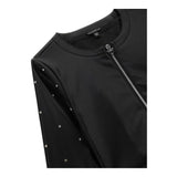 Guess Giubbino In Ecopelle Modello Crop con Zip per Bambina J4RL06WE8D0 NERO GUESS 
