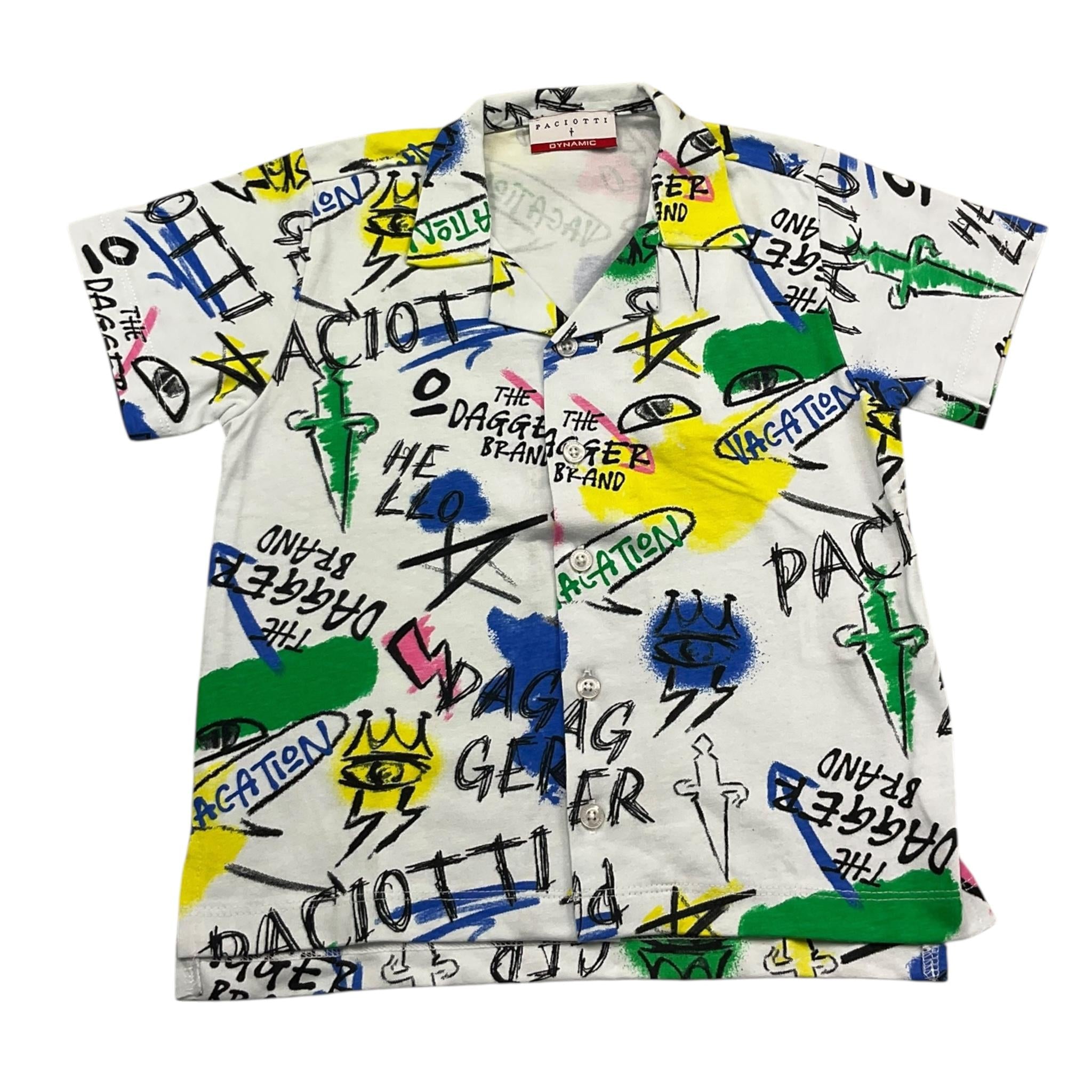 Cesare Paciotti Camicia Mezza Manica Tinta Unita Stampe per Neonato CMP5101B BIANCO CESARE PACIOTTI 