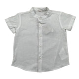 Le Bebe Camicia Mezza Manica Tinta Unita Collo Coreano per Neonato LBB4934X BIANCO LE BEBE 