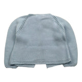 Juliana Cardigan Tinta Unita con Trafori per Bambina 25211J AZZURRO JULIANA 