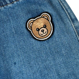 Moschino Jeans Tinta Unita con Elastico In Vita per Neonato MUP05S BLU MOSCHINO 