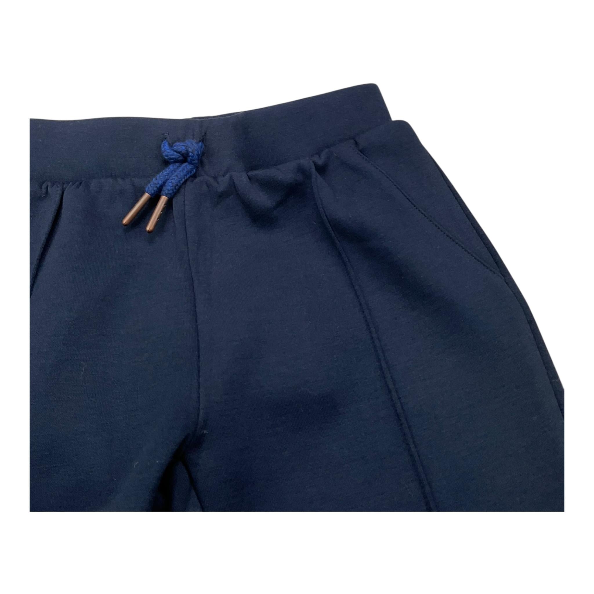 Carre'Ment Beau Leggins Tinta Unita con Elastico In Vita per Bambina Y30260J BLU CARRE'MENT BEAU 