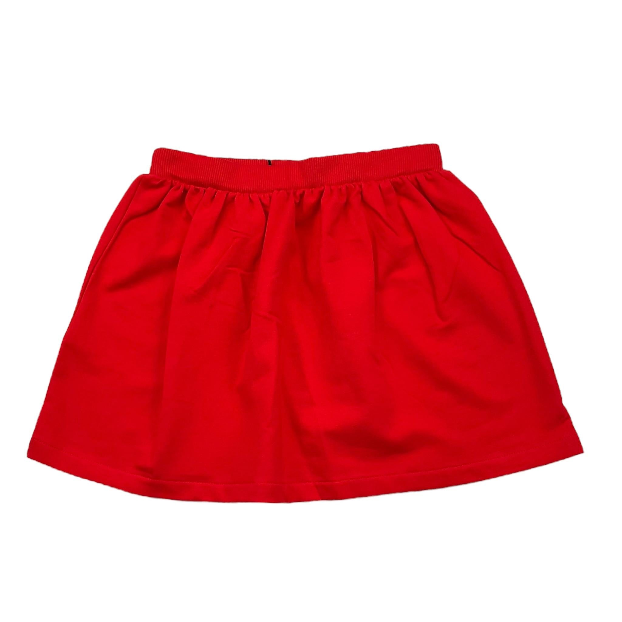 MOSCHINO gonna tinta unita con stampa Rosso per Bambina HDJ03X ROSSO MOSCHINO 