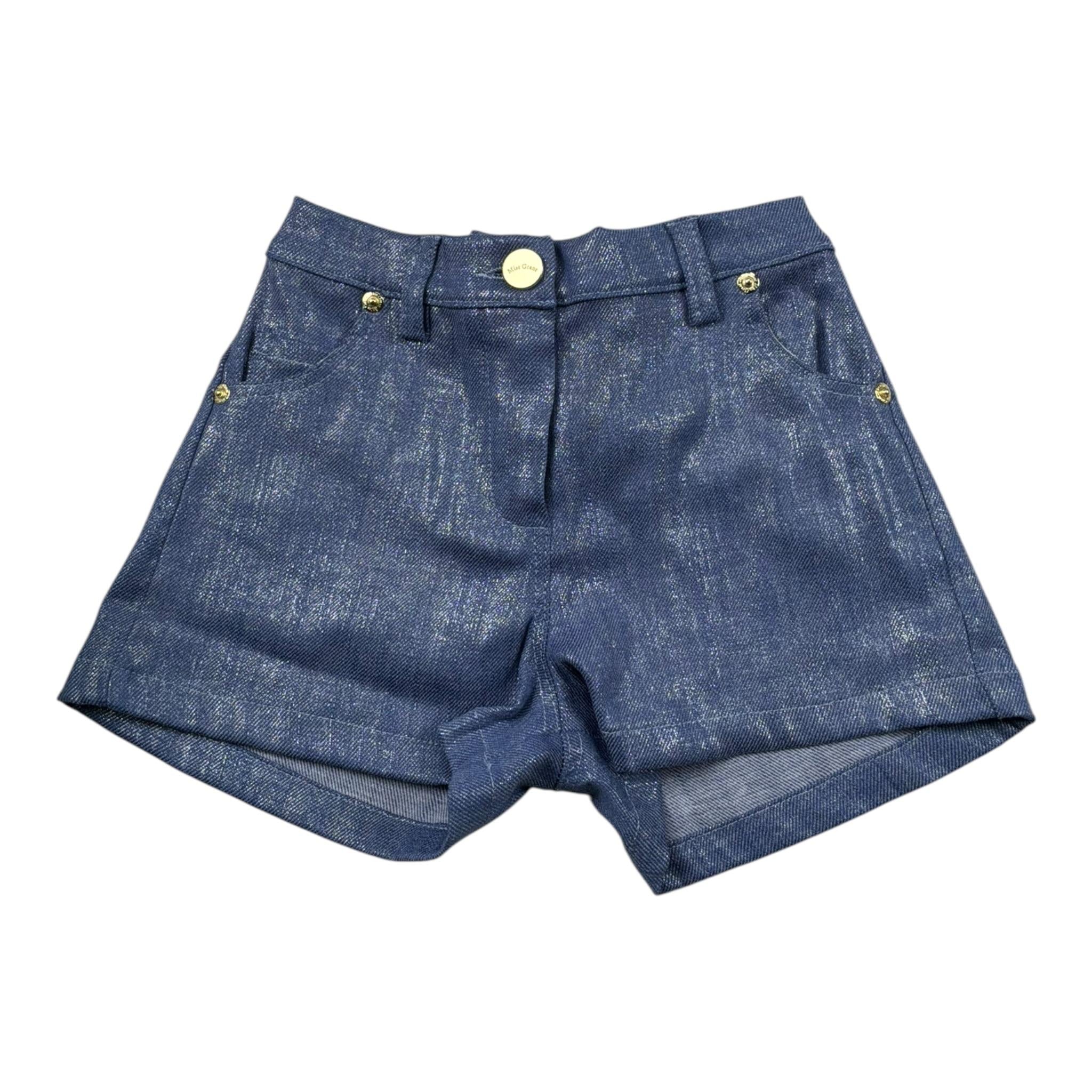 Miss Grant Short tinta unita con Elastico In Vita Blu per Bambina MG1310 BLU MISS GRANT 