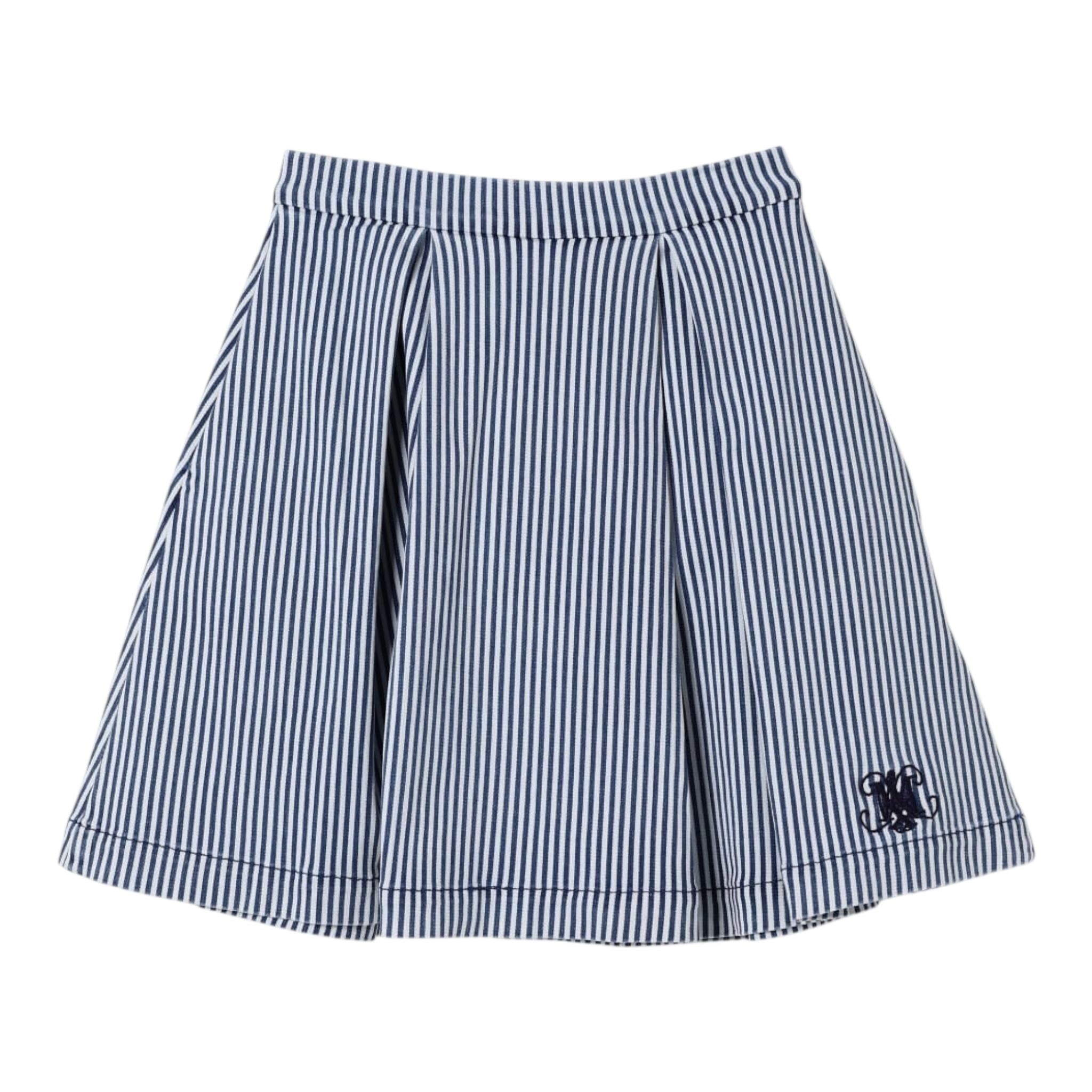 Max&Co. Gonna Bicolore con Fantasia A Righe per Bambina MX0114 BIANCO/AZZURRO MAX&Co. 