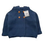 YOEDU cardigan tinta unita con cappuccio Blu per Neonato 9508 BLU YOEDU 
