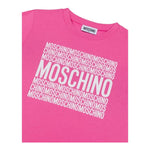 Moschino T-Shirt Girocollo Tinta Unita con Stampa per Neonata M9M032 ROSA MOSCHINO 