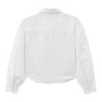 Calvin Klein Camicia Manica Lunga tinta unita con Logo Bianco per Bambina IG0IG02119 BIANCO CALVIN KLEIN 