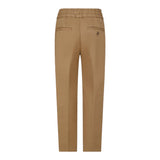 Lanvin Pantalone Tinta Unita Con Elastico In Vita Cammello Per Bambino