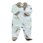 Le Bebe Tutina Manica Lunga Tinta Unita con Stampe per Neonato LBB5272 BIANCO LE BEBE 