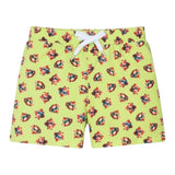I Do Costume Modello Bermuda Tinta Unita con Stampa per Bambino 4B954 VERDE ACIDO I DO 
