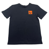 Calvin Klein T-Shirt Girocollo Tinta Unita con Logo per Bambino IB0IB02351 NERO CALVIN KLEIN 